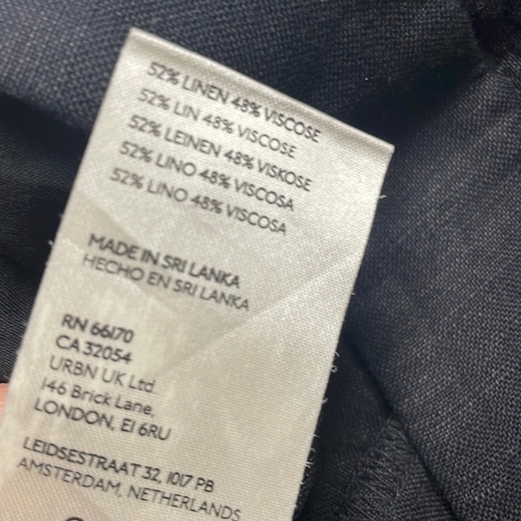 ANTHROPOLOGIE Black High Rise Wide Leg Flare Pants size 4 - Picture 8 of 10